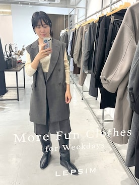 「アイテム（その他アウター）」を使った、noriさん（レディース・155cm・30代）の秋コーディネート