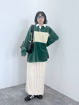 「LEPSIM（レプシィム）のアイテム（Tシャツ/カットソー）」を使った、noriさん（レディース・155cm）の秋コーディネート