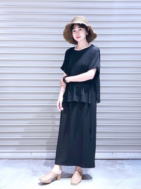 「IOSSELLIANI（イオッセリアーニ）のアイテム（アクセサリー）」を使った、noriさん（レディース・155cm）の夏コーディネート