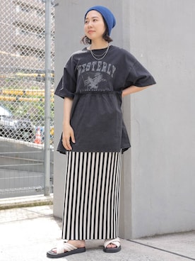 「アイテム（帽子）」を使った、noriさん（レディース・155cm・30代）の夏コーディネート