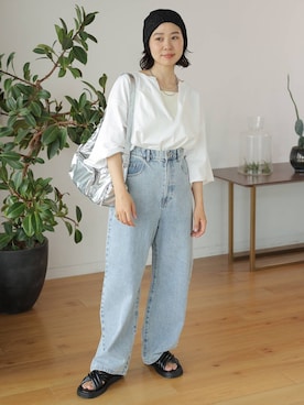 「アイテム（帽子）」を使った、noriさん（レディース・155cm・30代）の夏コーディネート