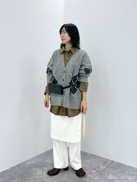 「アイテム（ボディバッグ/ウエストポーチ）」を使った、noriさん（レディース・155cm）の秋コーディネート