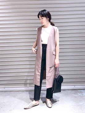 「IOSSELLIANI（イオッセリアーニ）のアイテム（アクセサリー）」を使った、noriさん（レディース・155cm）の夏コーディネート
