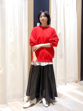 「A part by（アパートバイ）のアイテム（リング）」を使った、noriさん（レディース・155cm）の秋コーディネート