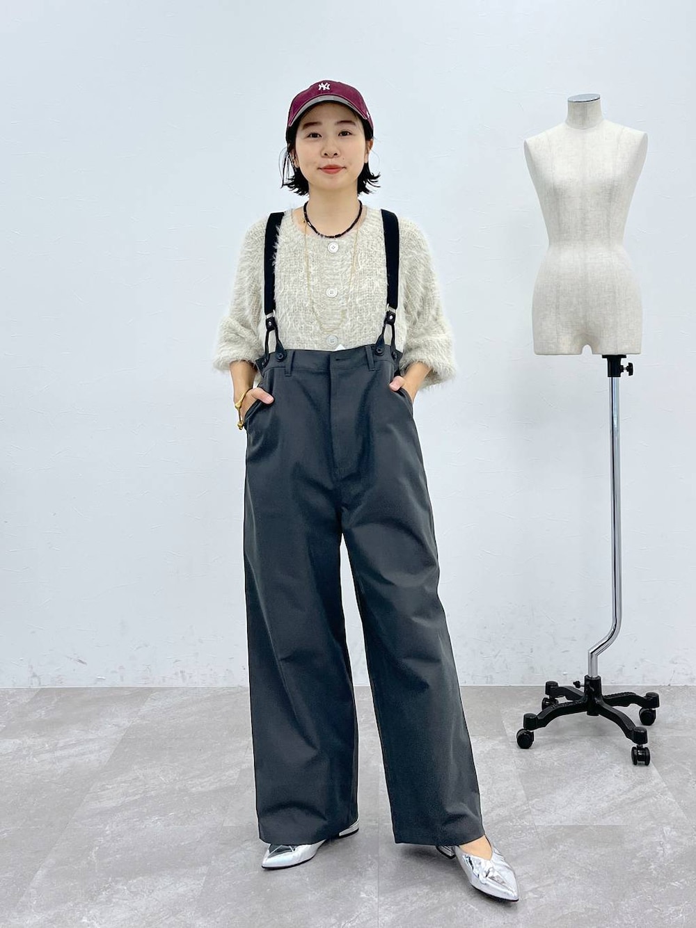 でい LEPSIM パンツ サス付きツイルパンツ 133623 レディース : ZOZOTOWN