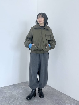 「アイテム（ブルゾン）」を使った、noriさん（レディース・155cm・30代）の秋コーディネート