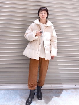 「ナカワタジャケット」｜noriさん（レディース・155cm）の秋コーディネート