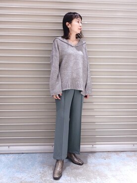 「IOSSELLIANI（イオッセリアーニ）のアイテム（アクセサリー）」を使った、noriさん（レディース・155cm）の秋コーディネート