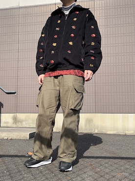 「shiun（シウン）のアイテム（パンツ）」を使った、しばばさん（メンズ・163cm）の冬コーディネート