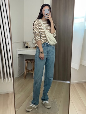 「ラウンドバッグ」｜non.さん（レディース・170cm）の秋コーディネート