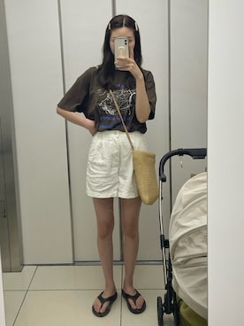 「anuke（アンヌーク）のアイテム」を使った、non.さん（レディース・170cm）の夏コーディネート