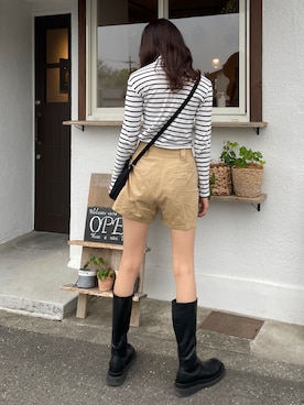 「CLANE（クラネ）のアイテム（ショルダーバッグ）」を使った、non.さん（レディース・170cm）の春コーディネート