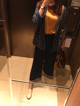 「MEIER.Q（マイヤーキュー）のアイテム（ジャケット/アウター）」を使った、ArTuRiaさん（レディース・167cm）の春コーディネート