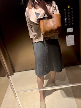 「アイテム（ブラウン系）」を使った、ArTuRiaさん（レディース・167cm）の夏コーディネート