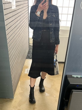 「アイテム（腕時計）」を使った、ArTuRiaさん（レディース・167cm）の冬コーディネート