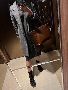 「GEORG JENSEN（ジョージジェンセン）のアイテム（アクセサリー）」を使った、ArTuRiaさん（レディース・167cm）の冬コーディネート