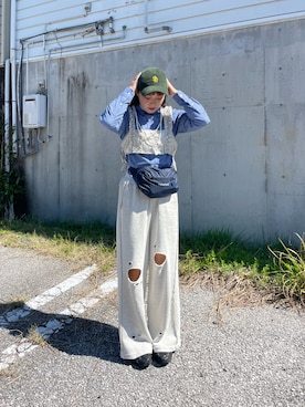 「mont-bell（モンベル）のアイテム」を使った、ひなたさん（レディース・161cm）の春コーディネート