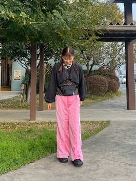 「etsinta（エシンタ）のアイテム」を使った、ひなたさん（レディース・161cm）の春コーディネート