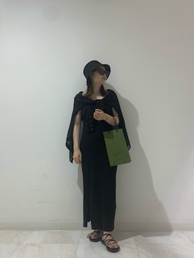 「RETRO GIRL（レトロガール）のアイテム（帽子）」を使った、MIREIさん（レディース・152cm）の夏コーディネート