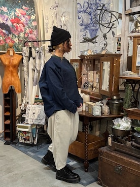 「Dr. Martens（ドクターマーチン）のアイテム」を使った、tsuuuubame.さん（骨格ウェーブ・レディース・160cm）の秋コーディネート