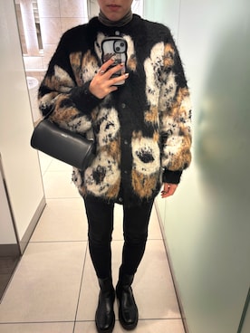 「Ameri（アメリ）のアイテム（トップス）」を使った、minamiさん（レディース・155cm）の冬コーディネート