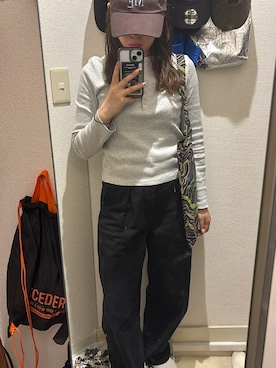 「SANSeLF（サンセルフ）のアイテム」を使った、minamiさん（レディース・155cm）の春コーディネート