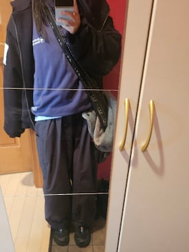 「アイテム（カーゴパンツ）」を使った、梨のみたるとさん（レディース・150cm）の秋コーディネート