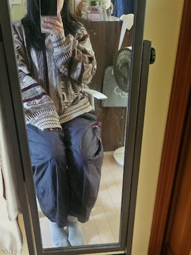 「アイテム（カーゴパンツ）」を使った、梨のみたるとさん（レディース・150cm）の秋コーディネート