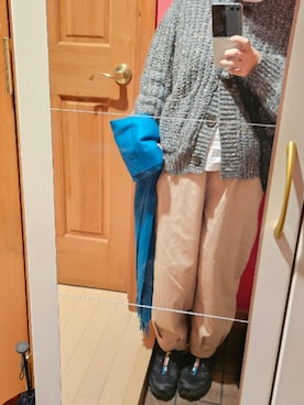 「アイテム（マフラー）」を使った、梨のみたるとさん（レディース・150cm）の秋コーディネート