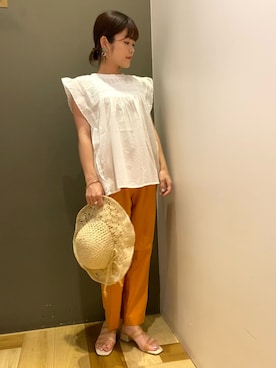 「minia（ミニア）のアイテム」を使った、moun3さん（レディース・151cm）の夏コーディネート