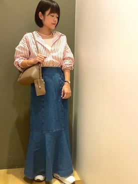 「cache cache（カシュ カシュ）のアイテム」を使った、moun3さん（レディース・151cm）の秋コーディネート