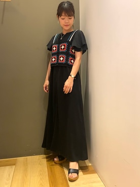 「ESCAR（エスカー）のアイテム」を使った、moun3さん（レディース・151cm）の夏コーディネート