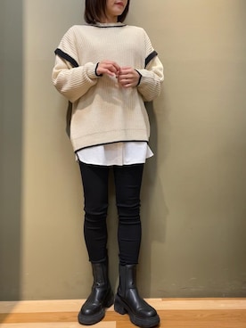 「H&M（エイチ・アンド・エム）のアイテム（シューズ）」を使った、moun3さん（レディース・151cm）の冬コーディネート