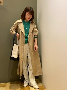 「キャンバストート」｜moun3さん（レディース・151cm）の春コーディネート