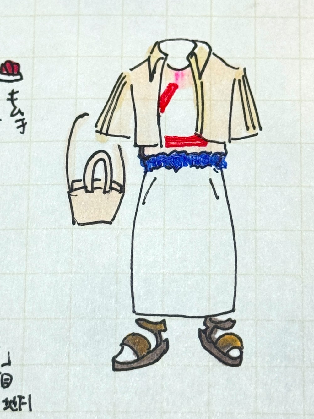 「コーデ日記、ヌーディーカラー」｜「kate spade new yorkのアイテム（ショルダーバッグ、ベージュ系）」を使った、ミチャロフさん（レディース・162cm）の夏コーディネートの1枚目の写真