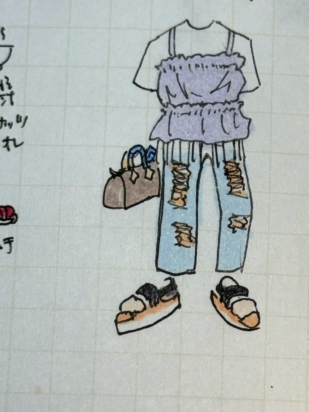 「コーデ日記」｜「ZARAの胸の下辺りから透ける感じだが丈長め（Tシャツ/カットソー、ホワイト系）」を使った、ミチャロフさん（レディース・162cm）の夏コーディネートの1枚目の写真