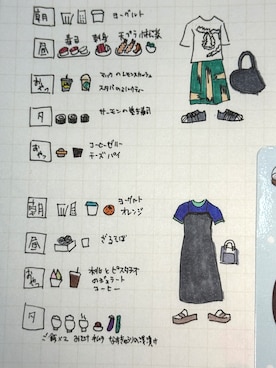 「アイテム（ローファー）」を使った、ミチャロフさん（レディース・162cm）の夏コーディネート