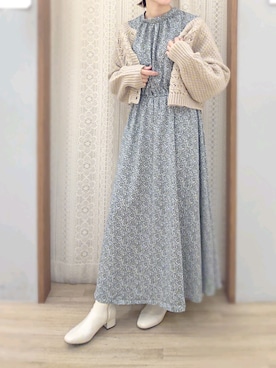 Earth Music Ecology アースミュージックアンドエコロジーのワンピース ドレス 花柄 ボタニカル柄 コーディネート Zozotown