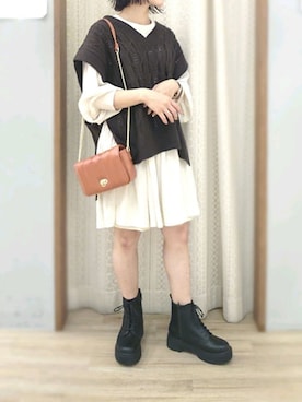 「チュニック」｜「アイテム（財布/小物）」を使った、xxka01さん（レディース・148cm）の秋コーディネート