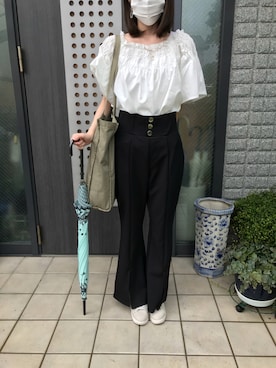 「FUN.TRINITY（ファン トリニティー）のアイテム」を使った、るん☆さん（レディース・153cm）の夏コーディネート