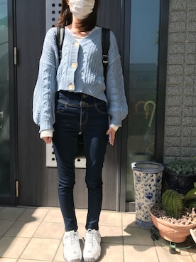 「FUN.TRINITY（ファン トリニティー）のアイテム」を使った、るん☆さん（レディース・153cm）の春コーディネート