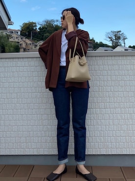 「BLACK BY MOUSSY（ブラックバイマウジー）のアイテム（ジャケット/アウター）」を使った、chiharu__hondaさん（レディース・163cm）の秋コーディネート