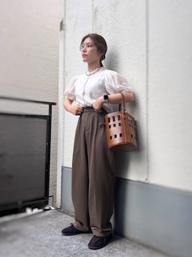「アイテム（セットアップ）」を使った、がじゅめさん（レディース・151cm）の秋コーディネート
