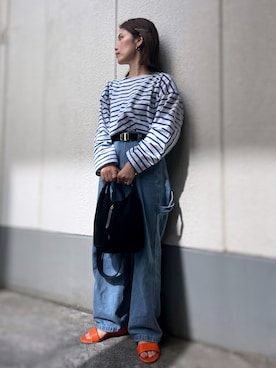 「Java（ジャバ）のアイテム（パンツ）」を使った、がじゅめさん（レディース・152cm）の夏コーディネート