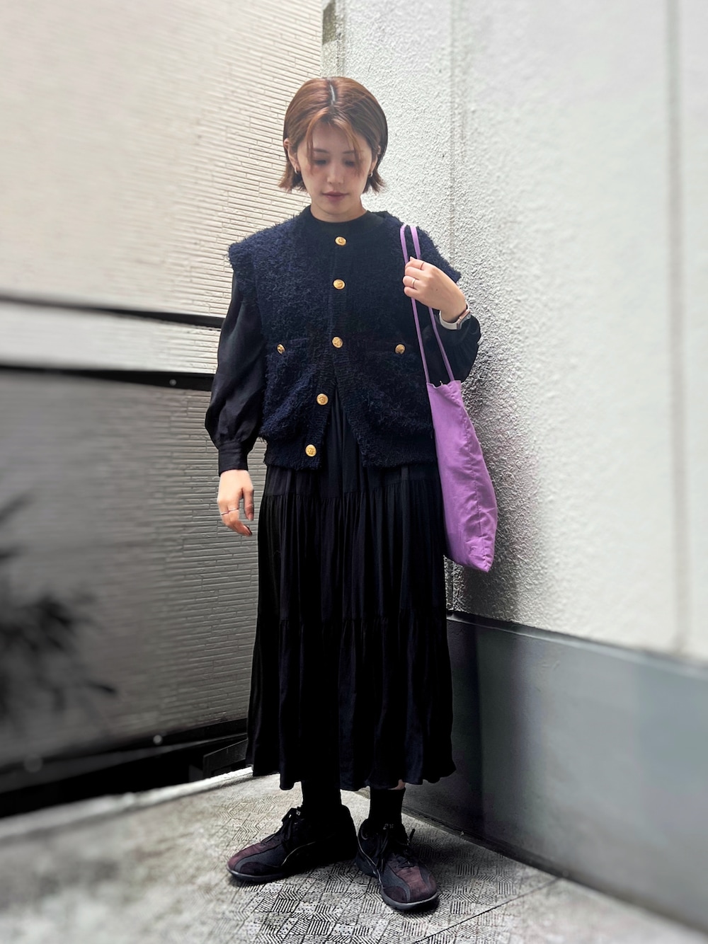 【最終値下げ】マカフィー MACPHEE ツイーディークルーネックジレ 1760933327.jpg