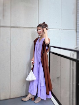 「ebure（エブール）のアイテム」を使った、がじゅめさん（レディース・151cm）の秋コーディネート