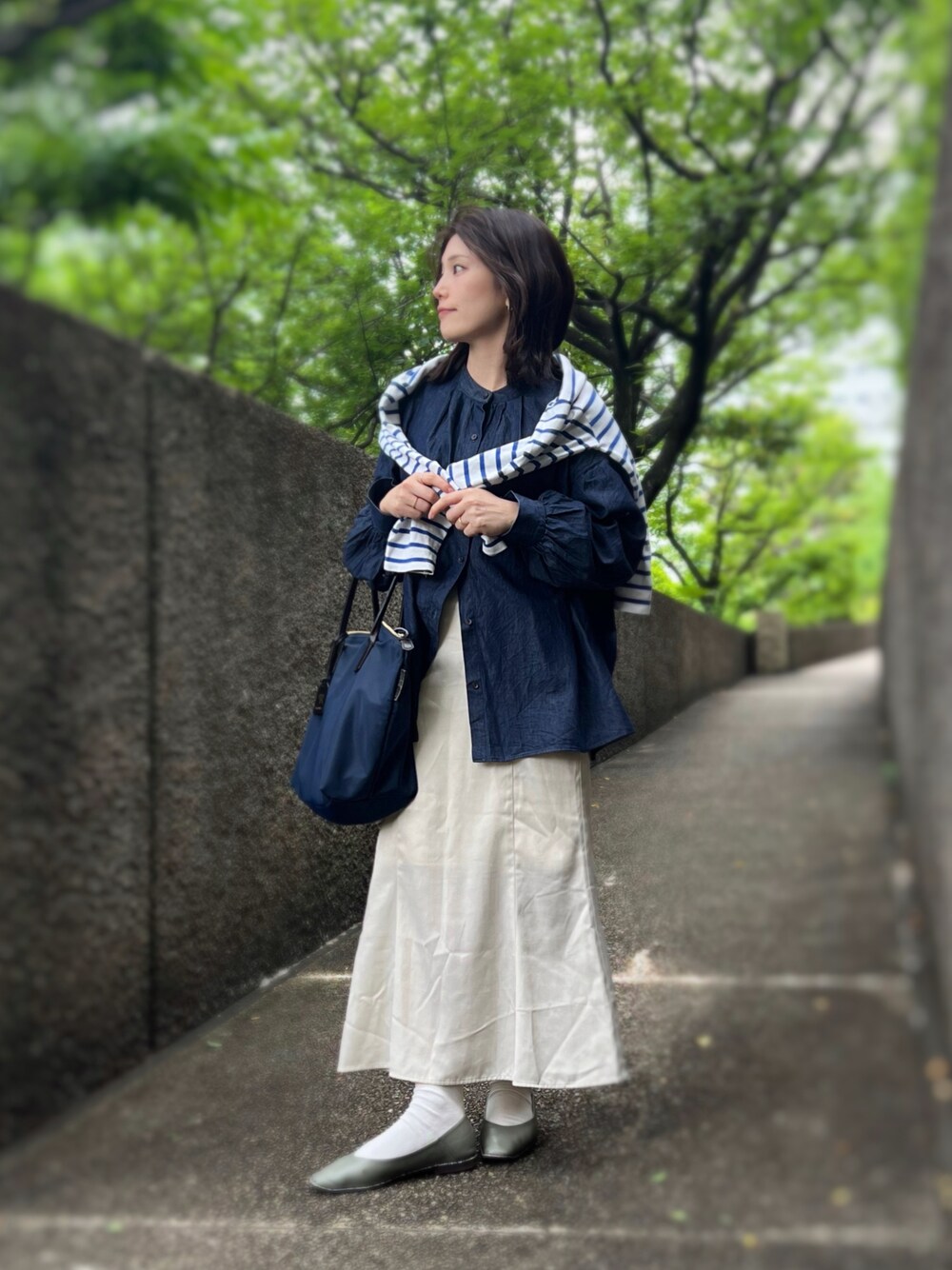 MOUSSY REBUILD マーメイドスカート オフホワイト MOUSSY デニムスカート 「セットアップ対応」REBUILD マーメイド