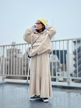 「via j（ヴィアジェイ）のアイテム」を使った、がじゅめさん（レディース・151cm）の冬コーディネート