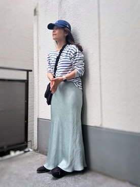 「アイテム（帽子）」を使った、がじゅめさん（レディース・151cm）の秋コーディネート