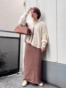 「アイテム（ピアス（両耳用））」を使った、がじゅめさん（レディース・151cm）の秋コーディネート